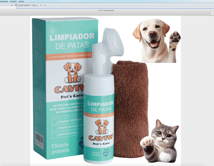 Limpiador patas perro / gato image